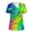 #19, variant on Womens Tops Summer V Neck Short Sleeve T-Shirts Tie Dye LGBT Pride Shirts Casual Loose Button Equality Blouses Fashion Funny Graphic Tee Tops Plus Size Tops for Women S-5XL