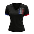 thumbnail image 4 of Women's Soccer Raglan Sleeve Top France National Team Print V Neck For Casual Tee With Sporty Soccer 2026 Jerseys Shirts Size L, 4 of 4