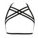 thumbnail image 1 of Lencería Elasticity Premium Material Ductilidad Romántico Air Strappy Erogeus Misterioso Diseño único Moda Cupless Cage Blac Black seitruly XX000641-02, 1 of 6