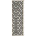 thumbnail image 2 of Safavieh Courtyard Anthracite Indoor Outdoor Rug - Runner 2'3" x 12', 2 of 4