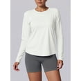 thumbnail image 6 of AEXTO Women'S Long-Sleeve Sports Top with Mesh Back, Breathable Workout And Yoga Shirt, Suitable for Cycling, Fitness, Yoga, And Running., 6 of 12