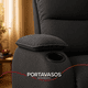 thumbnail image 5 of Sillón Reclinable Doble 284.5 Sport, Atlas del Descanso Color Gris Oxford Con Portavasos, 5 of 8