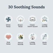 Yogasleep Duet White Noise Sleep Sound Machine, Night Light, Wireless Speaker