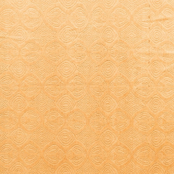 Ahgly Company Indoor Square Solid Orange Modern Area Rugs, 8' Square