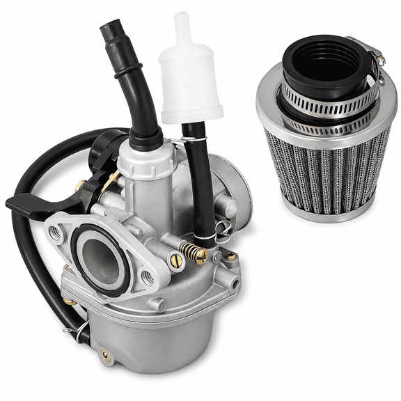 PZ19 Carburetor with Air Filter, Replacement for 50cc-125cc ATV, Dirt Bike and Go Kart