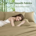 thumbnail image 5 of SONORO KATE 6 Pieces Bamboo Bed Sheets Set, Luxury Rayon Derived - Deep Pockets - Wrinkle Free - Extremely Soft, Queen, Sage Green, 5 of 6