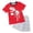 Red, variant on Leey-World Boy Summer Clothes Short Sleeve Color Block Front Pocket T-Shirt Top Shorts 2Pcs Casual Outfit Boys Clothes Size 10(Grey,7-8 Years)
