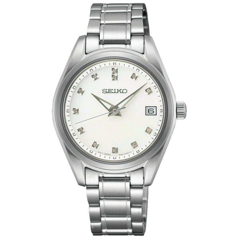 Seiko Diamond Quartz Mother of Pearl Dial Ladies Watch  display picture 3