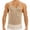 Beige, variante sur INCERUN Débardeur Aguichant en Maille Métallique Brillante pour Hommes, Col Rond, Transparent