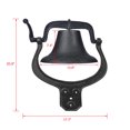 thumbnail image 6 of Clearance! Outdoor Bell & Indoor Dinner Bell / Large Bell, Cast Iron Bell, Ideal for Wall Mounted Bell, Bracket Mounts Metal Dinner Bell and Hanging Bell for Home, School or Church, 6 of 6