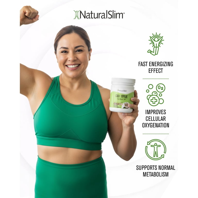 NaturalSlim Coco-10 Plus, Organic Coconut Oil and CoQ10 Blend