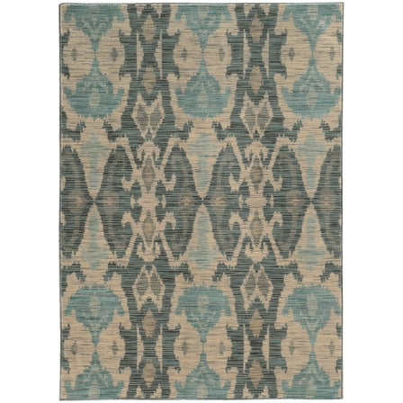 Eloisa Contemporary Abstract Area Rug, Ivory/ Grey 2, 10' x 13'