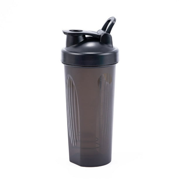 Bsvklp Botella Con Agitador Proteínas Con Mezclador A Prueba Fugas A Escala (negro)