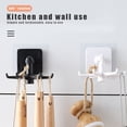 thumbnail image 4 of Injueey Gancho de pared de 6 garras, colgador de almacenamiento de toallas de baño y cocina giratorio ABS, estante colgante de plástico, herramientas Type6 NO6 Injueey HA002158-01, 4 of 6