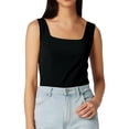 thumbnail image 1 of Camiseta sin mangas ajustada de color liso con cuello cuadrado para mujer - Camisola sexy sin espalda - Tejido de punto suave - Perfecta con vaqueros/faldas - Tallas S-XXL, 1 of 5