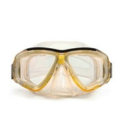 Pro Goggle Mask Swimming Pool Accessory for Adults 6.25" Yellow/Clear