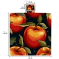 thumbnail image 2 of Fruit Outdoor Canvas Picnic Blanket Lightweight Foldable Waterproof Beach Mat with Carrying Strap and Pocket - Camping, Hiking, and Picnics!, 2 of 6
