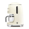 thumbnail image 3 of Smeg 50's Retro Style Aesthetic Drip Coffee Machine with 10 Cup Glass Carafe, Auto Start Feature, Keep Warm Plate, and Two Coffee Strength Settings (Cream), 3 of 5