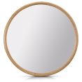 thumbnail image 1 of Bouclair Miroir Rond Naturel à Cadre en Bois, 1 of 9
