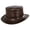 Brown, variant on John Bull Leather Top Hat - L - Black