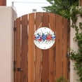 thumbnail image 4 of 4th of July Round Front Door Welcome Sign, 7.8 Inch Wall Hanging Decor for Indoor Outdoor, Blue Red Stars Independence Day Watercolor Home Porch Hanger Decorations for Holiday Gift, 4 of 9