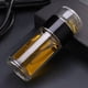 thumbnail image 3 of Kearding Botella infusora de té para viajes, juego de tazas de té de cristal para elaboración de té, Taza de cerámica, café y té Teteras Oro rosa, 3 of 6