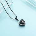 thumbnail image 6 of Heart With Crystal Setting Cremation Pendant Small Urns For Ashes Urn Necklace, 6 of 6