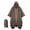 Brown, variant on HOMBOM Rain Poncho for Adults Reusable Raincoat Hooded Daily Clear Camping Waterproof Womens Rain Jacket Lightweight