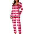thumbnail image 3 of RKSTN St Patrick's Day Pajamas Set for Women Oversized Crewneck St Paddy's Day Lucky Shamrock Printed Loungewear Matching Sets Womens Casual Plus Size Loose Fits T Shirts and Pjs Pants 2 Piece Set, 3 of 8