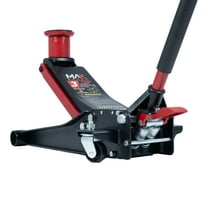 3 Ton (6600 Lbs.) Dual-Pump Low Profile Hydraulic Floor Jack Extension Adapter and Foot Pedal