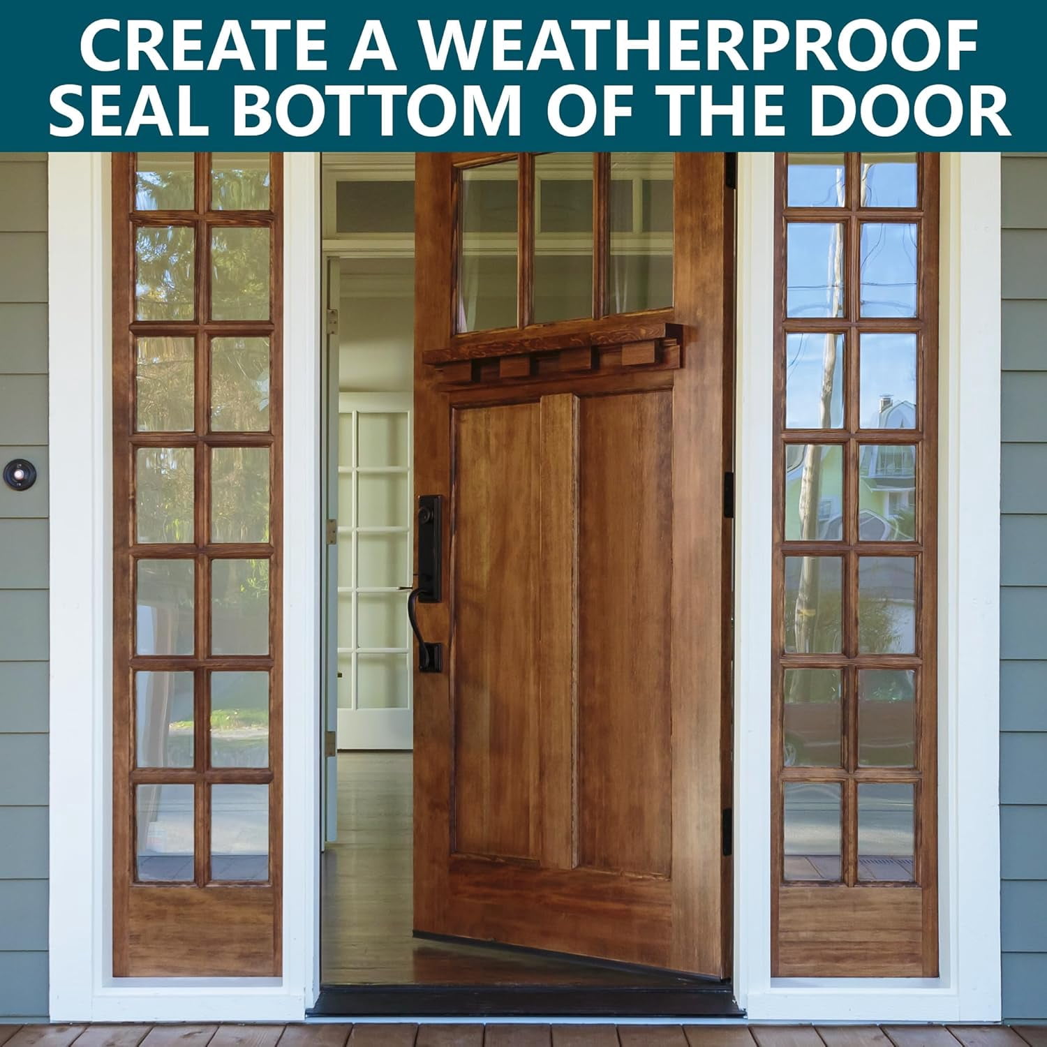 Ebaokuup 2 Pcs 36" x 1-3/4" Vinyl Door Bottom Seal with Fins for Weather Stripping