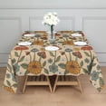 thumbnail image 3 of Colorful Mushroom Flower Light Pattern Square Tablecloth,Waterproof Square Table Cover,Wipeable Spillproof Washable Table Cover for Home Kitchen Party Decor 42"X42"(107x107cm), 3 of 6