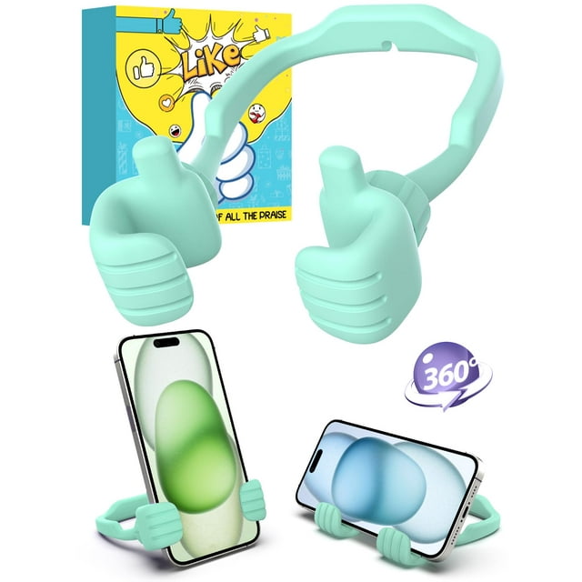 Soporte para teléfono CALDEVER, regalo de Navidad con los pulgares hacia arriba