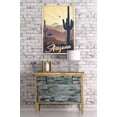 thumbnail image 2 of Arizona, Desert Scene, Lithograph (24x36 Giclee Gallery Art Print, Vivid Textured Wall Decor), 2 of 3
