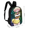 thumbnail image 2 of My Hero Academia Himiko Toga Printed Backpack 17 Inch Shoulder Backpack Lightweight High-capacity Casual Daypack Bookbag, 2 of 8