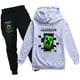 thumbnail image 1 of Minecraft sudadera infantil confeccionada con capucha + pantalón conjunto de 2 piezas PH2088A, 1 of 1