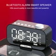 thumbnail image 6 of Skegnu Digital Alarm Clock Smart Bluetooth Speaker Elderly Clock Speaker Mirror Audio Alarm Clock Audio Gift Alarm Clock for Heavy Sleepers, 6 of 9