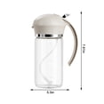thumbnail image 3 of Oil Spray Bottle, Graduated Measurement Oil Dispenser, Stainless Steel Construction, Easy Pour Valve, For Kitchen Cooking, Non-Stick Coating, Fryer Pan Greaser, Compact Design, Household Cooking, 3 of 9