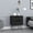 Black 0, variant on White Nightstand with Two Drawers and Open Shelf, Modern Bedside Table for Small Spaces, 15L x 18.9W x 25.9H