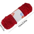thumbnail image 3 of Chenille Velvet Chunky Yarn Ball 100g | Soft Polyester Crochet & Knitting Yarn for Hats, Scarves, Sweaters, Dolls | Multi-Color DIY Material, Anti-Pilling, No Fading, 15x4cm, 3 of 6