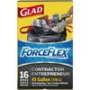 Glad ForceFlex ContraCountor Drawstring Trash Bags, 45 Gallon, 16 Count