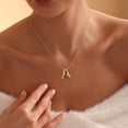 thumbnail image 2 of GOSFRY Letter Necklace for Women 14K Gold Plated Balloon Initial A-Z Pendant Necklace Trendy Dainty Satellite Bead Chain Necklace Personalized Custom Jewelry Gifts, 2 of 7