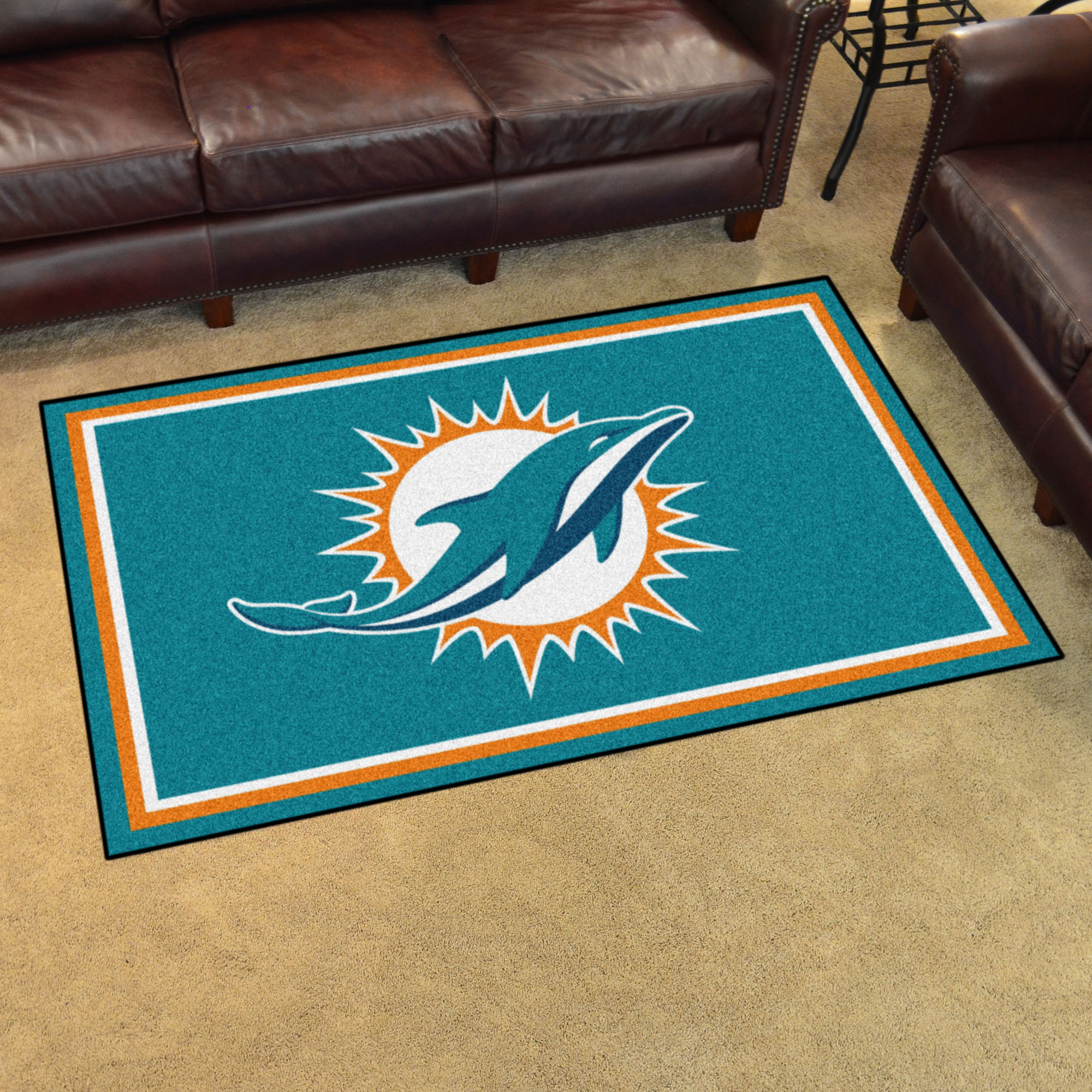 【rug】Dolphins NFL タペストリーラグマット ドルフィンズ Miami Dolphins 19
