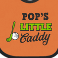 thumbnail image 4 of Inktastic Pops Little Caddy with Golf Club and Ball Boys or Girls Baby Bib, 4 of 4