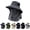 B, variant on UV Protection Bucket Hat with Face Cover, UPF 50+ Sun Protection Hat with Full Face & Neck Coverage(D)