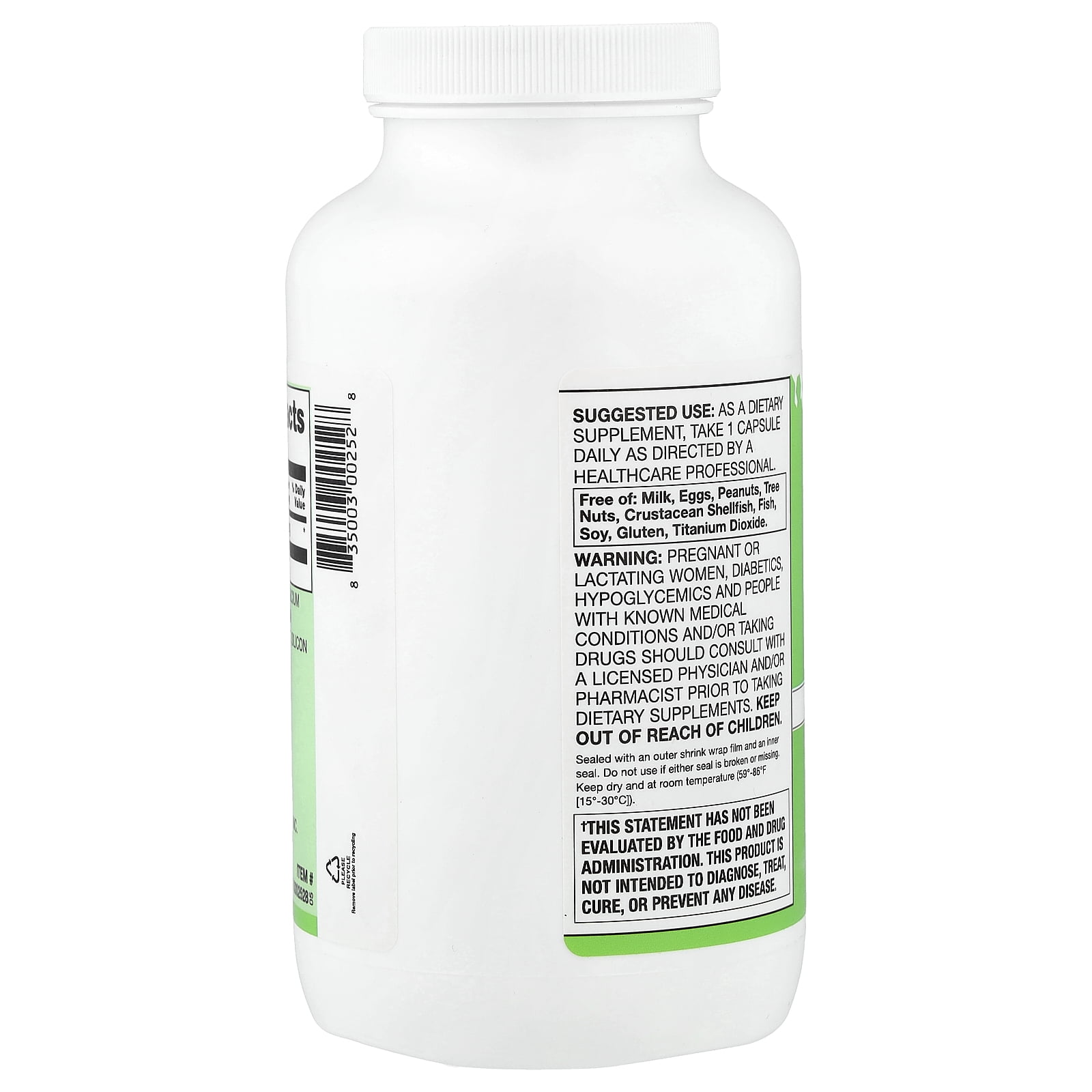 Vitacost L-Carnitine Fumarate, 500 mg, 300 Capsules
