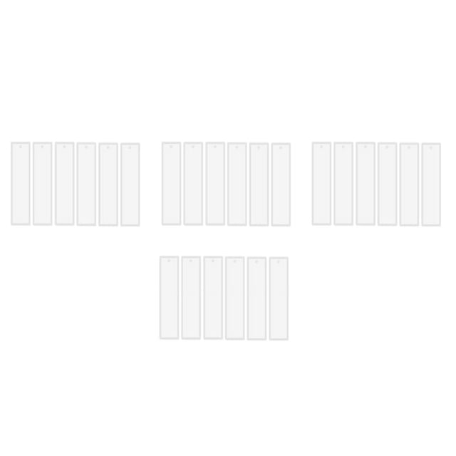 24 Unids / Set de 5,7 Pulgadas Molde Rectangular de Silicona para Marcadores de Marcadores DIY Hacer Molde para Manualidades Joyería Resina Epoxi Molde Transparente