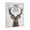 thumbnail image 3 of Stupell Industries Laundry Deer Pun Quotes and Sayings Painting Wrapped Canvas Canvas Art Print Wall Art, 24 x 30, 3 of 7