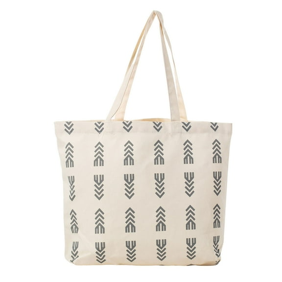 Pattern Canvas Shopping Tote Bag