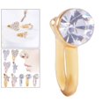 thumbnail image 1 of Charm Crystal Non Piercing Fake Clip en la nariz Cuff Ring Nariz Abrazadera para mujer Ronda de oro Hugo piercings en la nariz, 1 of 9